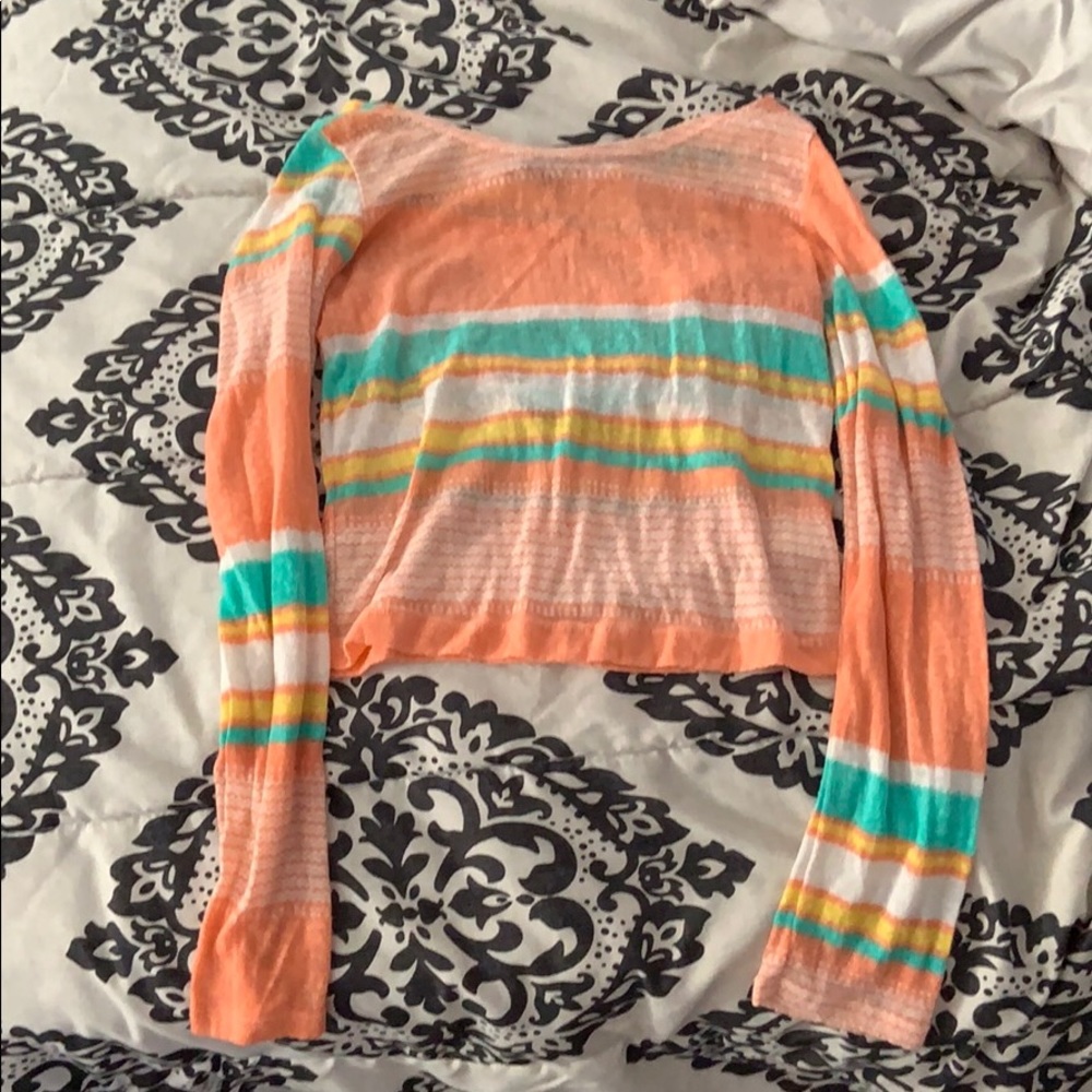 Bright pink thin layered top
